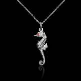 Pendentif rubis Hippocampe